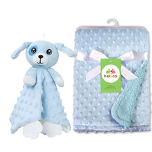 Personalized Newborn Baby Blanket with Name Custom Stroller Sleeping Dolls Animal Security Towel Gift Set for Baby Shower Gifts