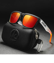 2025 Kdeam Polarized Sunglasses for Men Women Fashion Unisex Brand Trendy Outdoor Eyewear For Couple Mirror red lens