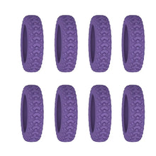 8PCS/Set Suitcase Wheels Protection Cover with Silent Sound Silicone