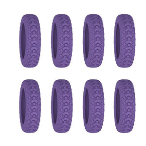 8PCS/Set Suitcase Wheels Protection Cover with Silent Sound Silicone