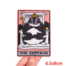 Animal Tarot Embroidery Patch Iron On Patches For Clothing Thermoadhesive Patches Cartoon Cat Patches On Clothes Sewing Stickers