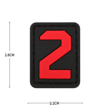 English Alphabet Letter Patches Letters Stripes Cloth Accessories Stickers Name hook loop Patches Tactical badge