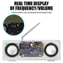 87.5MHz–108MHz Dual-Channel FM Radio with Digital Display – DIY Electronics Kit with Type-C Port Suitable for audio learning etc