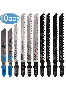10Pcs  Metal Fine Tooth Scroll Saw Blades for Aluminum Woodworking -