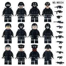 8175 SWAT cross-border wholesale children assembled small particles building block toys drone weapon accessories mechanical dog