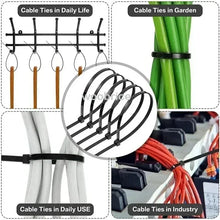 10-1000 pcs plastic clamping collar rilsan Cable ties clamp greenhouse
