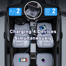 120/66w 4 IN 1 Retractable Car Charger Mobile Phone USB PD Type C