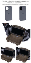 2th Gen Tactical Phone Case Universal Phone MOLLE Holder Pouch for Map Navigation Airsoft Hunting Vest Plate Carrier Accessory