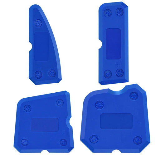 4Pcs Caulking Tool Kit Silicone Joint Sealant Spreader Spatula Scraper