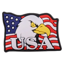 1-19Pcs Rainbow Star Eagle PVC Garden Shoe Charms USA Statue of Liberty Designer Accessories Fit Adult Backpack