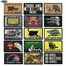 Funny Animal Morale Patches - Hook & Loop Embroidered Tactical Badges with Humorous Text for Backpacks & Vests