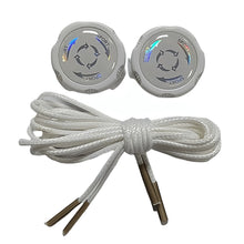 1pair Metal Wire Swivel Automatic Buckle Rope Sneaker ShoeLaces for
