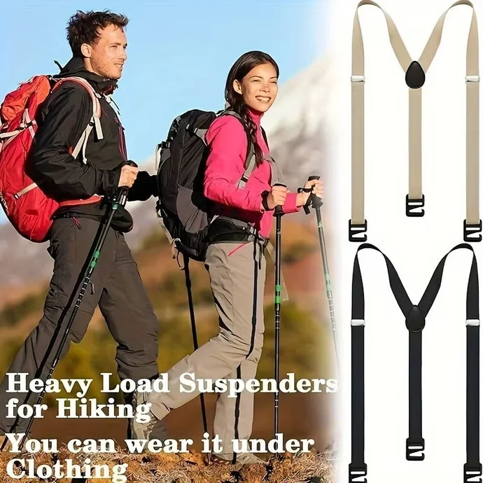 2.5cm Width Men's Suspenders New Creative 3 Hooks Suspenders Man Pants