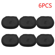 1-20PCS KZ Earphones Oval Storage Bag Wired Headphones PU Zipper