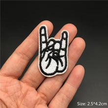 Punk Embroidered Patches for Clothing Iron on Patches Appliques Diy Anime Clothes Thermoadhesive Stickers