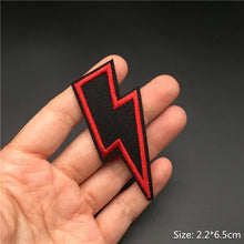 Punk Embroidered Patches for Clothing Iron on Patches Appliques Diy Anime Clothes Thermoadhesive Stickers