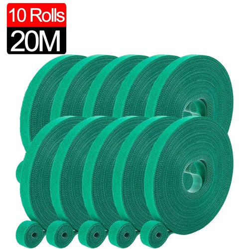 20/2M Nylon Plant Ties Plant Bandage Hook Tie Loop Adjustable Plant
