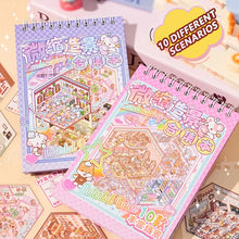 20Pcs 20in1 3D Cartoon Sticker Book | DIY Scenes Creative Gift for