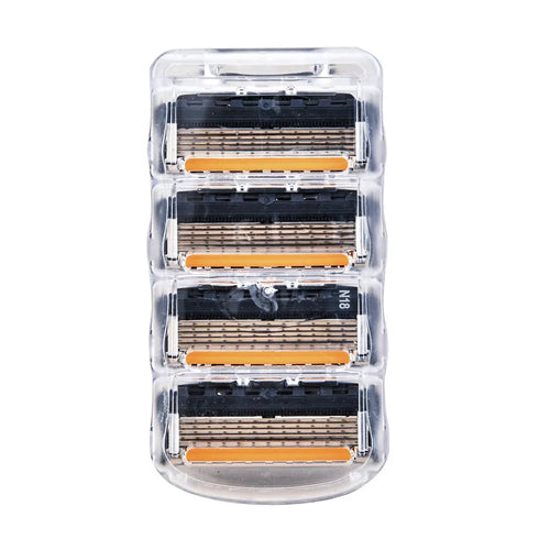 4/12/24 Pcs 5-layer Men's Razor Fusion Pro Power Shaving Shaver Male
