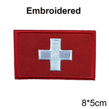PVC/Embroider Flag Patches UK Spain France Germany US Russia Tactical Hook Badge Rubber Shoulder Emblem Applique