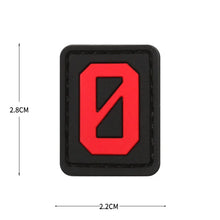 English Alphabet Letter Patches Letters Stripes Cloth Accessories Stickers Name hook loop Patches Tactical badge