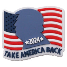 1pcs US Air Force Gun Aim High Take America Back PVC Sandals Shoes Decoration Buckle Clog Charms Accessories Adult Unisex Gift