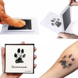 2/4pc Baby Handprint Footprints Ink Pads Safe Non-toxic No-Touch Skin