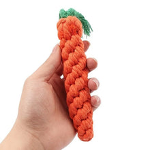 1pc Pet Knot Toy for Dog and Cat Carrot Shape Dog Chew Toys Cotton