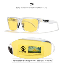2025 Kdeam Polarized Sunglasses for Men Women Fashion Unisex Brand Trendy Outdoor Eyewear For Couple Mirror red lens