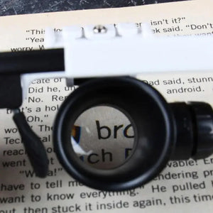 2XLED Watch Jeweler Repair Magnifier Head-Mounted Headband Adjustable