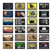 Funny Animals Saying,Sunset,Sunrise Scenery,Face Mask Emblem Fabric Applique Morale Badge Tactical Patches For Clothing,Backpack