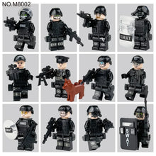 8175 SWAT cross-border wholesale children assembled small particles building block toys drone weapon accessories mechanical dog