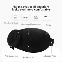 3D Sleeping Mask Eyepatch Block Out Light Eye Mask Soft Cover Rest