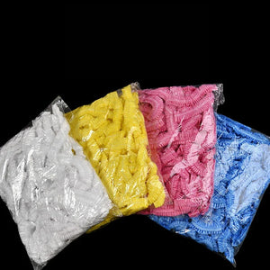 100/300pcs Disposable Plastic Shower Cap Elastic Disposable Shower