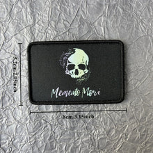 Memento Mori Printed Patch Tactical Morale Badge Hook and Loop Military Patches Backpack Clothing Stickers Armband Appliques