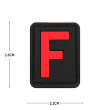 English Alphabet Letter Patches Letters Stripes Cloth Accessories Stickers Name hook loop Patches Tactical badge