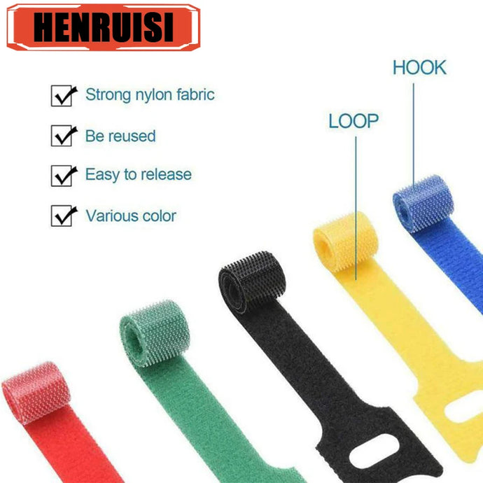 50PCS Cable Organizer Cable Management Cable Winder Tape Protector for