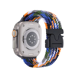 Braided Solo Loop Strap For Apple Watch band 44mm 45mm 46mm 40mm 41mm