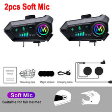 1/2Pcs Y10 Motorcycle Intercom Bluetooth Headset 300M Helmet Moto