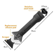 5 in 1 Metal Head Shovel Glue Tool Kit: Silicone Spatula, Caulk