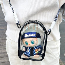 Doll Protect Case For Labubu Sitting Party 15cm Plush Cotton Doll