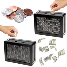 USD Black Reusable Piggy Bank With Money Goal Counter Piggy Bank DIY
