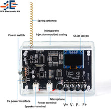 Interphone Radio Electronic DIY Kit Wireless Intercom FM Radio Circuit Board Welding Practice Walkie Talkie DIY Kit Micro USB