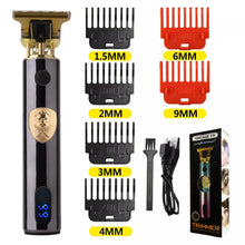 T9 LCD Electric Hairdresser Oil Shaving Head Electric Pusher Carving