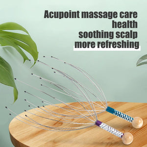 1pcs Head Massager Scratching Octopus Scalp Tool Non Soul Extractor