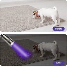 365nm UV Flashlight Ultraviolet Torch With Pen Clip Portable Violet
