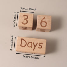 3pcs block set growth month milestone photo props wooden baby year day with hello world bag birth announcement sign journey