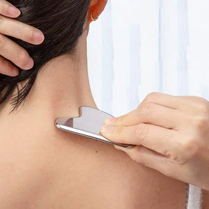 1Pcs Stainless Steel Gua Sha Scraper Massager For Face Neck Body