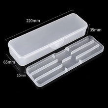 1Pc Rectangle Double-layer Nail Art Tool Empty Storage Box Tweezers