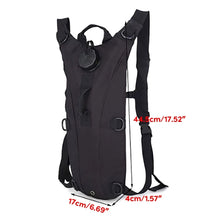 Tactical Hydration Pack Backpack Military Water-proof Nylon Water Bag with 3 Liter Bladder for Hiking Cycling Climbing